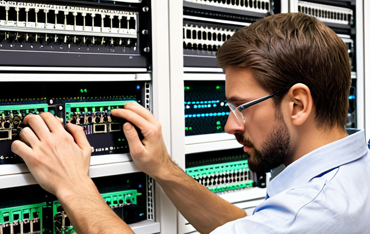 **

A network engineer troubleshooting a router configuration with complex network protocols like TCP/IP, OSPF, and BGP. Focus on the frustration and eventual understanding of these core concepts, leading to successful problem-solving. Subnet mask error is a key visual element.

**