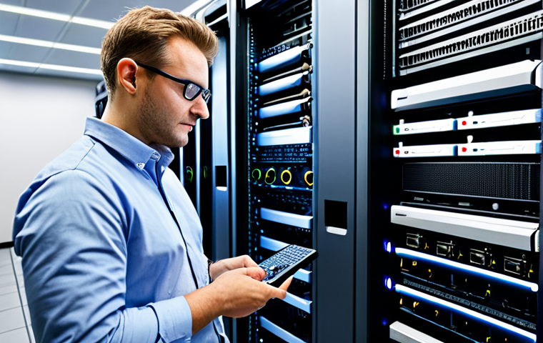 **SD-WAN Implementation:** "A professional network engineer in a modern data center environment, configuring SD-WAN hardware, fully clothed, appropriate attire, safe for work, perfect anatomy, correct proportions, networking equipment, professional lighting."