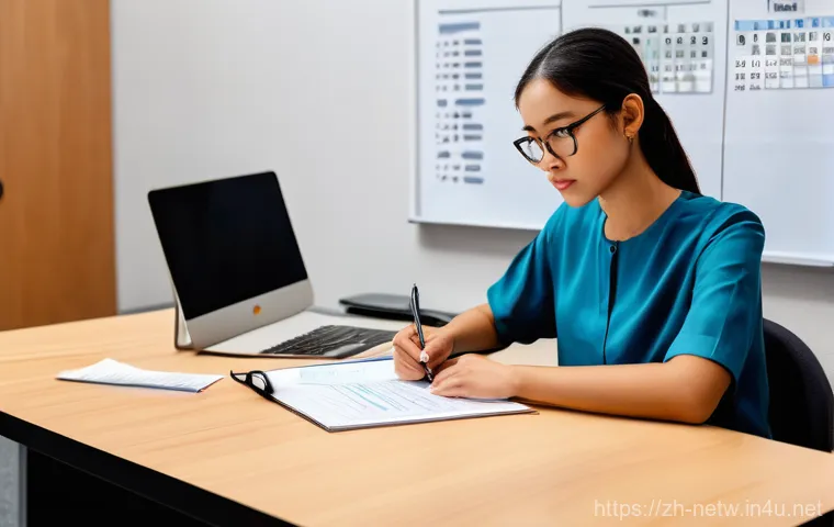 네트워크 실기 시험에서 실수하지 않는 비결 - **Prompt:** A male network engineer, appearing to be in his mid-thirties, wearing a professional, co... 네트워크 실기 시험에서 실수하지 않는 비결 - **Prompt:** A male network engineer, appearing to be in his mid-thirties, wearing a professional, co...