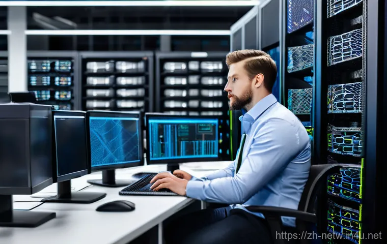 네트워크 자격증 취득 후 데이터센터 경력 전환 - **Prompt:** A close-up, dynamic shot of a skilled IT technician, early thirties, gender-neutral, wea... 네트워크 자격증 취득 후 데이터센터 경력 전환 - **Prompt:** A close-up, dynamic shot of a skilled IT technician, early thirties, gender-neutral, wea...