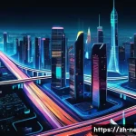 네트워크관리사와 라우팅 프로토콜 활용법의 연계성 - **Prompt: Network Traffic Maestro**
    "A vibrant, futuristic cityscape at night, viewed from a hig...